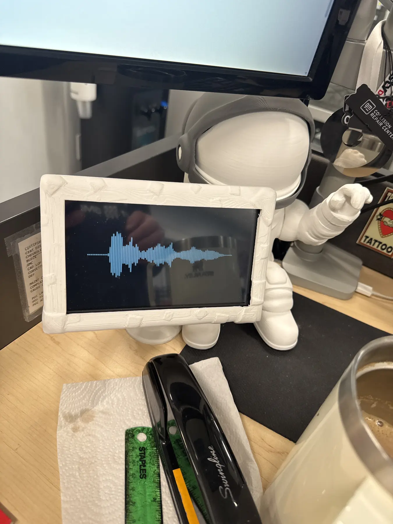 Moon Man audio visualizer and display workstation